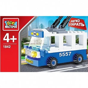 Конструктор. Троллейбус - Легко собрать (Город Мастеров, KK-1842-Rsim)